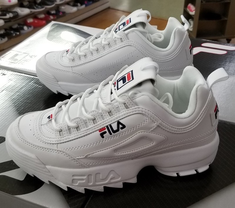 Clothing, Shoes \u0026 Accessories Men's Athletic Shoes FILA DISRUPTOR II MEN'S WHITE/PEACT/RED FW01655 111 sraparish.org